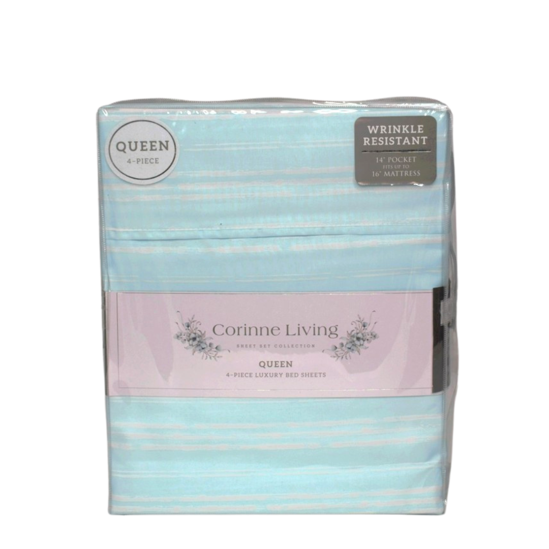 Corinne Living Sheet Set 4pc Waterco Queen