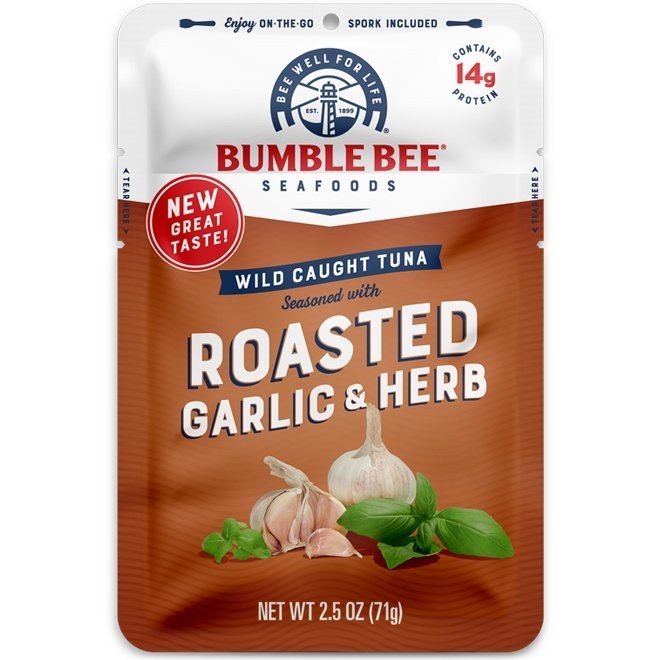 BUMBLE BEE TUNA ROAST GARLIC HERB 2.5oz