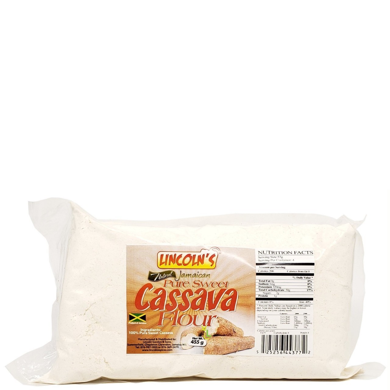 LINCOLNS JAMAICAN CASSAVA FLOUR 455g