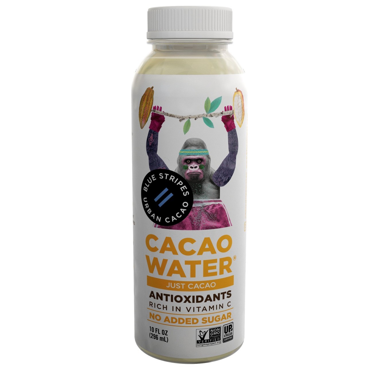 BLUE STRIPE CACAO WATER JUST CACAO 10oz