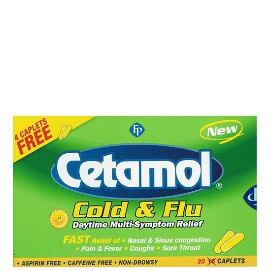 CETAMOL COLD&FLU DAYTIME 20s