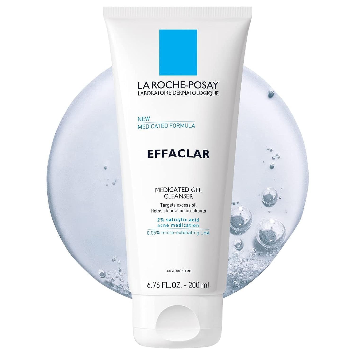 La Roche-Posay Effaclar Medicated Gel Cleanser, 2% Salicylic Acid, 6.76oz