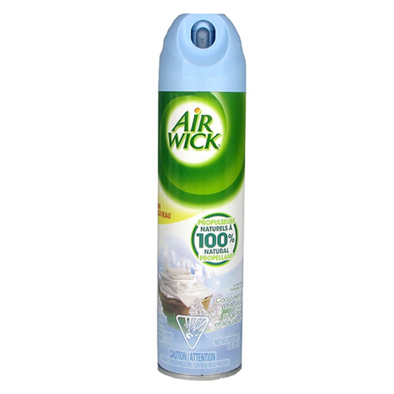 Air Wick Aerosol Spray Air Freshener, Cool Linen and White Lilac, 8 Ounce