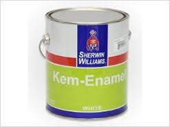 0.95 ltr. Black Flat Kem Enamel Paint