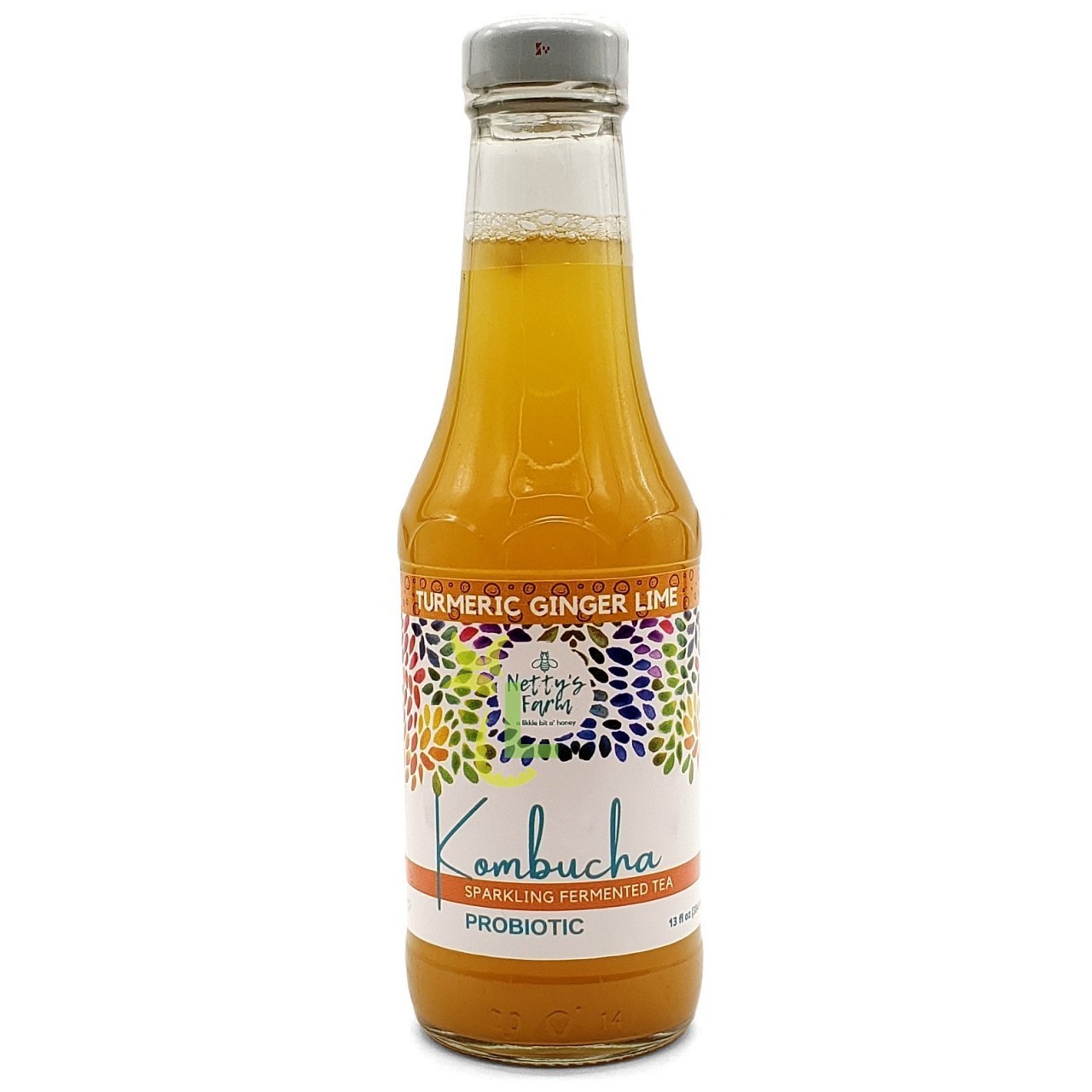 NETTYS KOMBUCHA TURMERIC GINGER 13oz