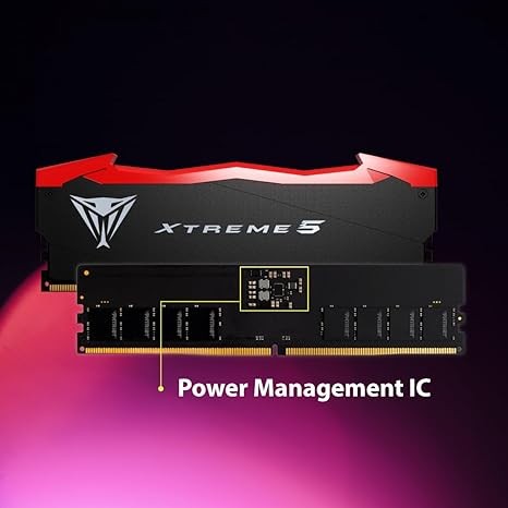Patriot Viper Xtreme 5 RGB DDR5 RAM 32GB (2X16GB) 7800MHz CL38 UDIMM Desktop Gaming Memory Kit - PVXR532G78C38K (90 days warranty)