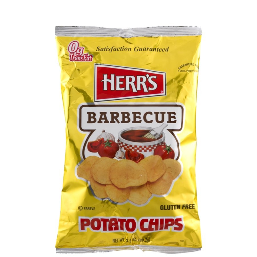 HERRS POTATO CHIPS BBQ 3.5oz