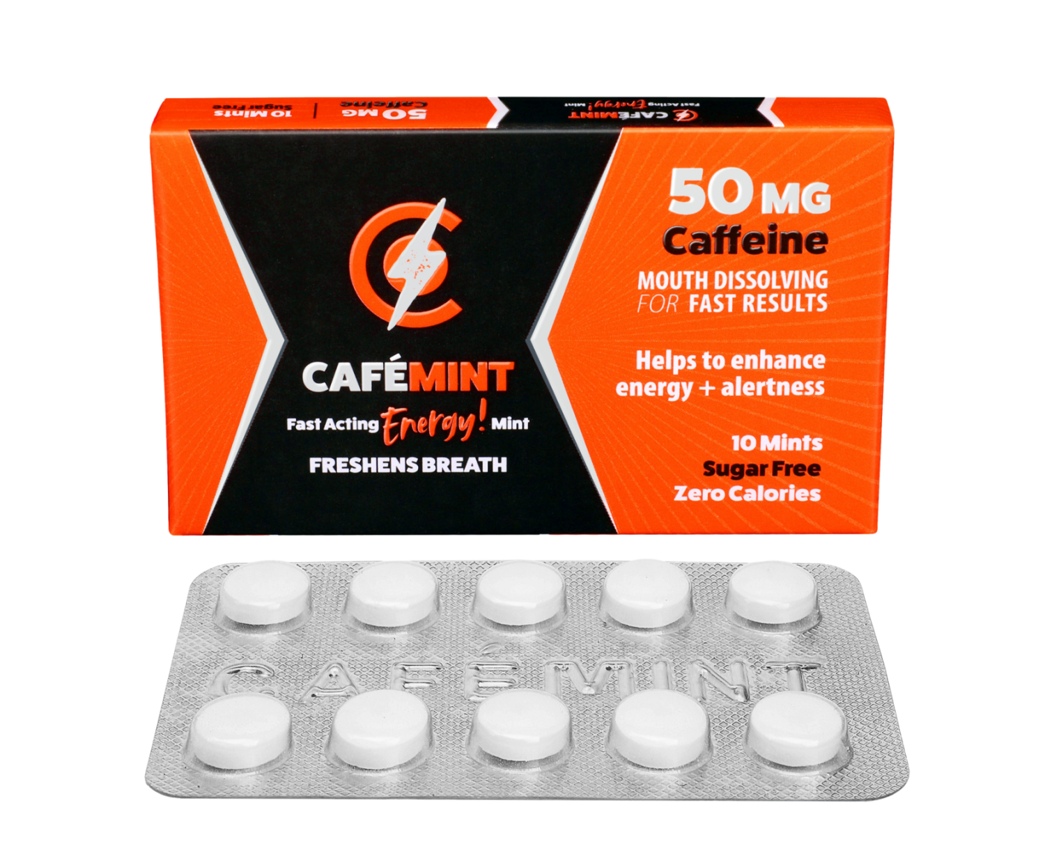 CafeMint CafeMint - Energy Mints 50mg 10 count- Energy Mints 50mg 10 count
