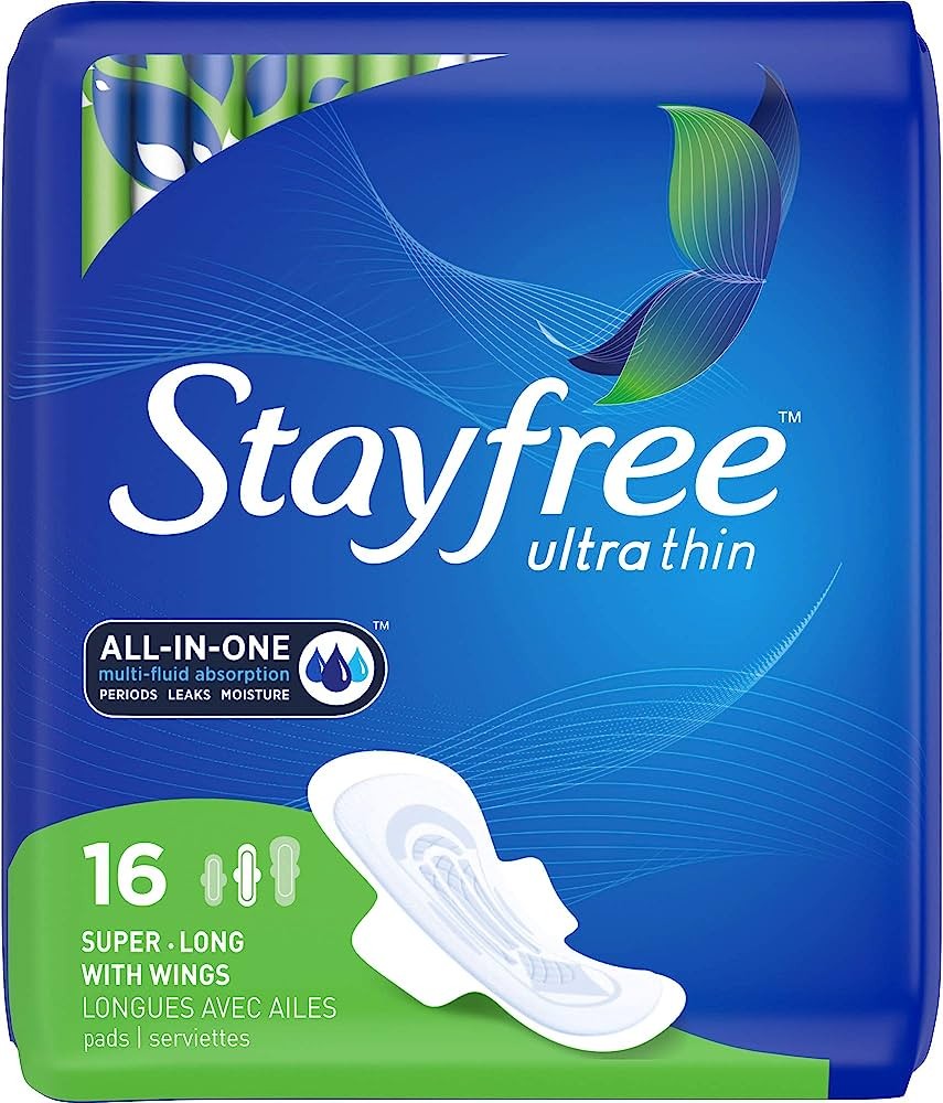 STAYFREE ULTRA THIN SANITARY NAPKINS SUPER LONG 16’S