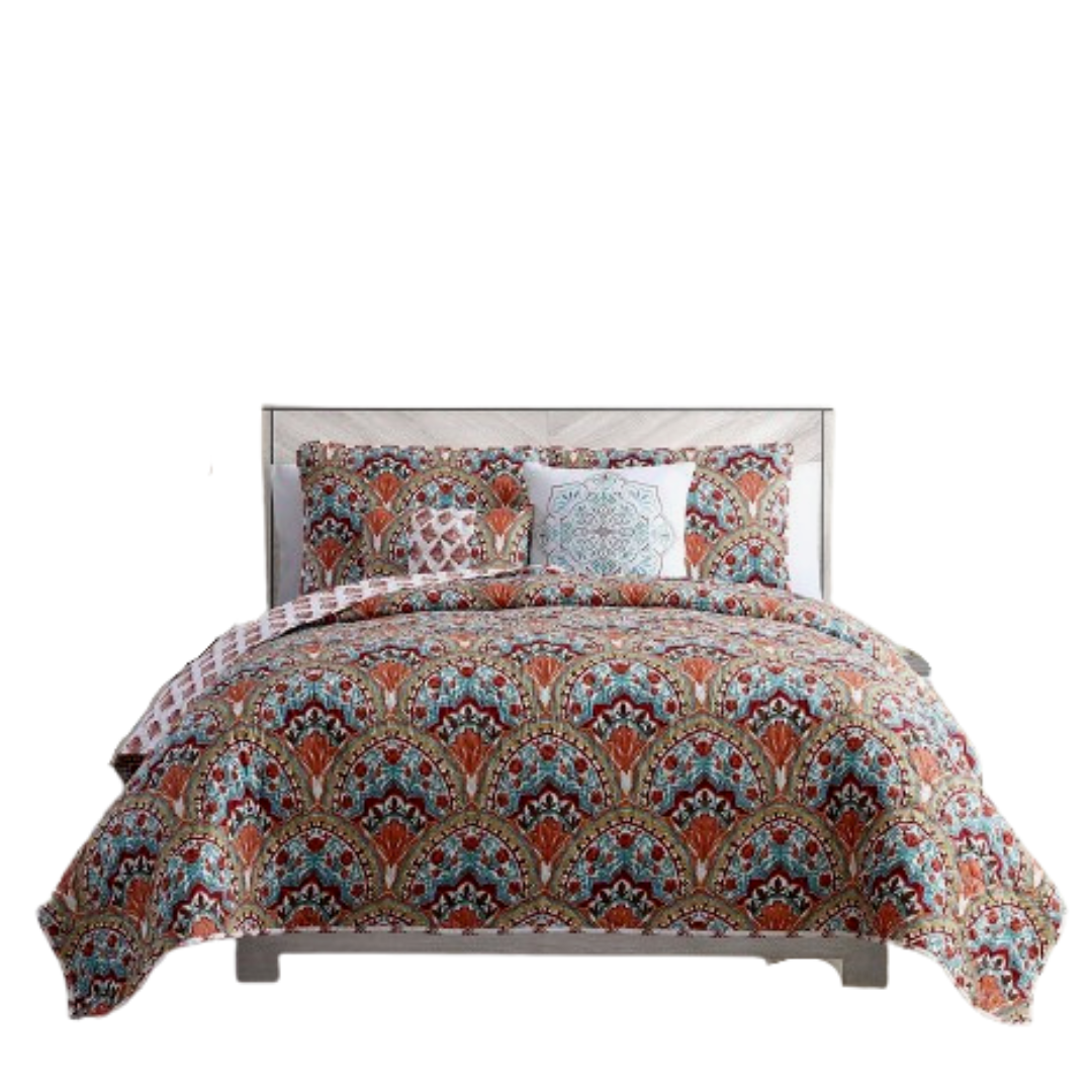 VCNY Paiten Full Queen Reversible Quilt Set