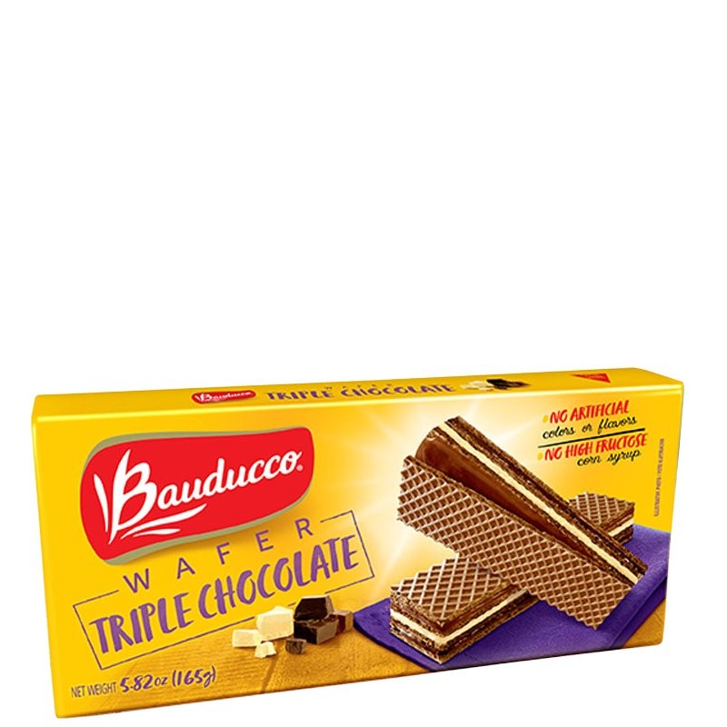 BAUDUCCO WAFERS TRIPLE CHOCOLATE 5.82oz