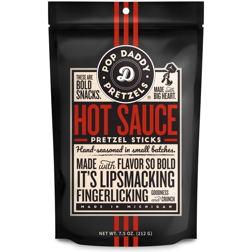 POP DADDY PRETZELS HOT SAUCE 7.5oz