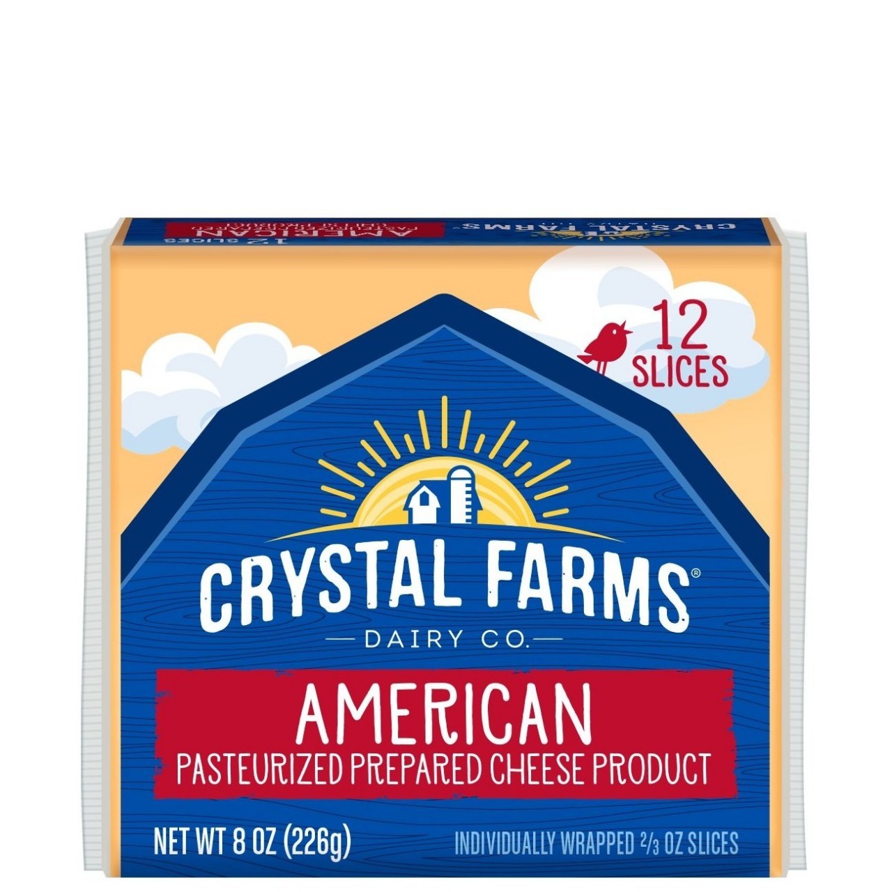 CRYSTAL FARMS AMERCAN SLICE 8oz