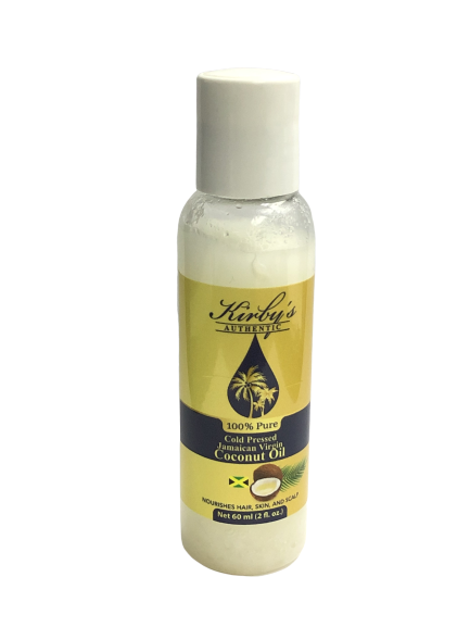 Kirby's Authenic 100% Cold Pressed Pure Jamaican Virgin Coconut Oil 2oz
