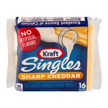 KRAFT SHARP CHEESE SLICE 12oz