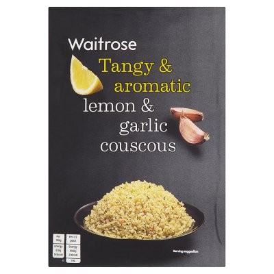 WAITROSE COUSCOUS LEMON GARLIC 110g