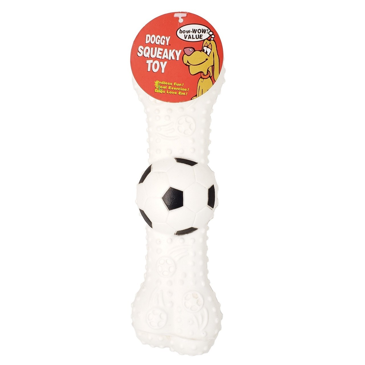 BOW WOW VALUE DOG TOY SPORTS BONE 8in