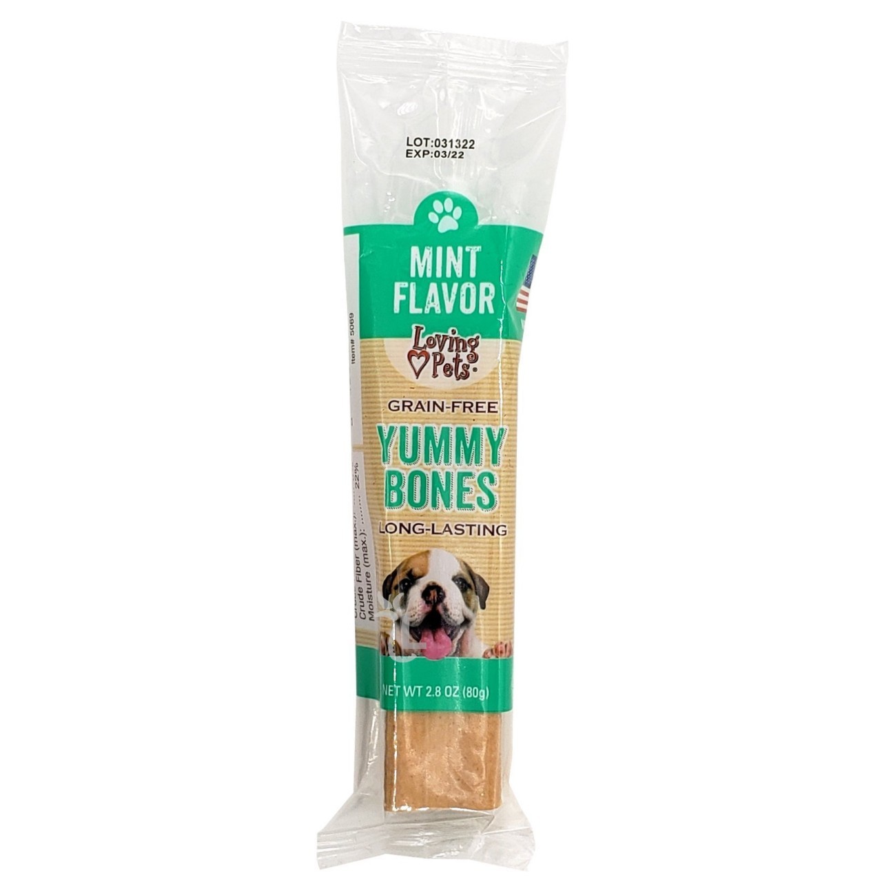 LOVING PETS YUMMY BONES MINT 80g