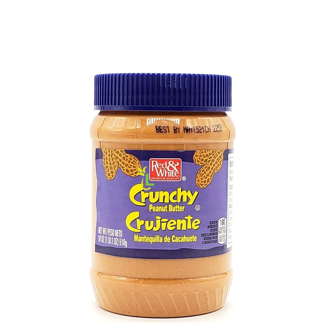 RED & WHITE CRUNCHY PEANUT BUTTER 18oz
