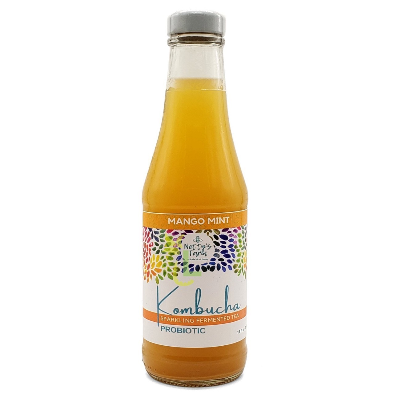 NETTYS KOMBUCHA MANGO MINT 13oz