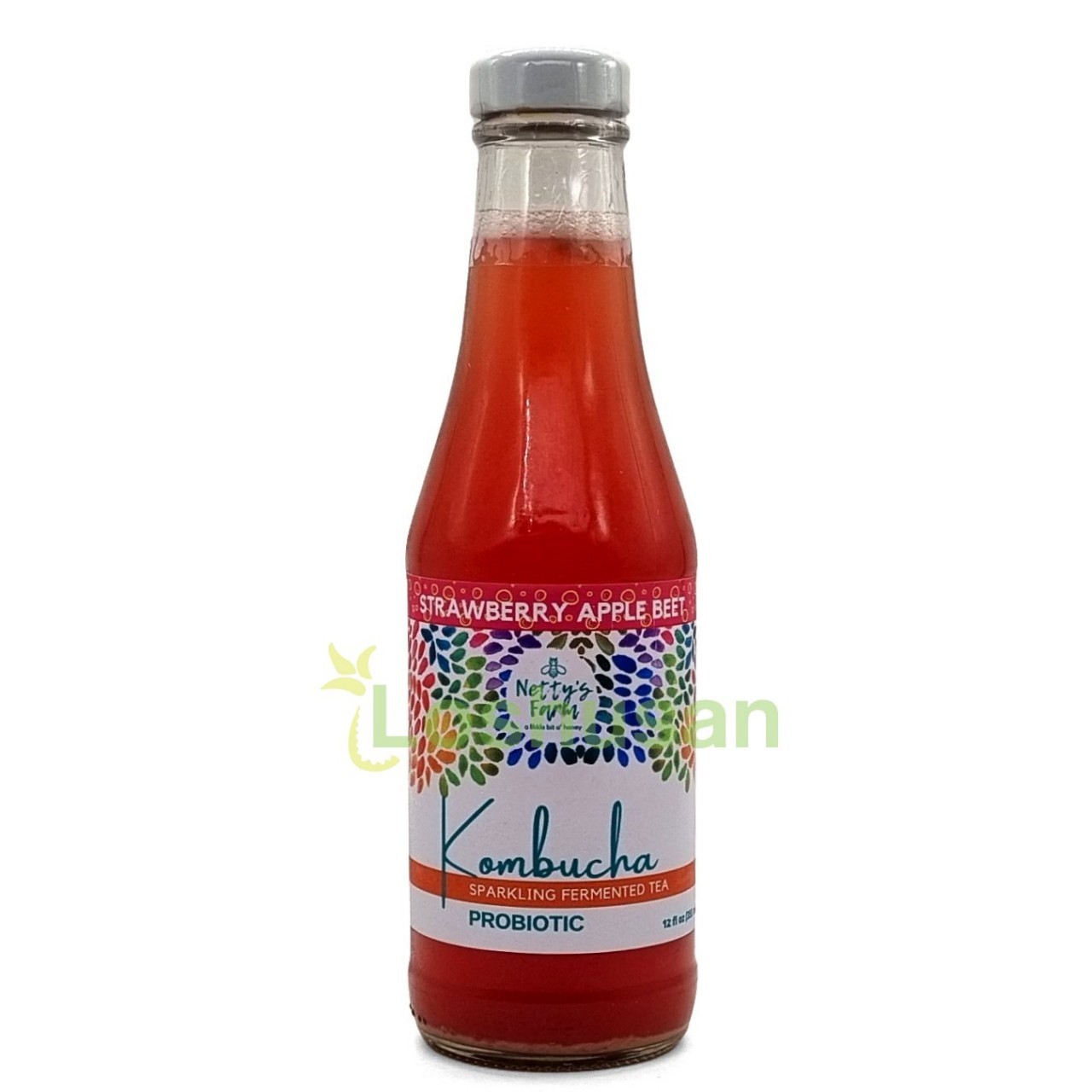 NETTYS KOMBUCHA STRAWBERRY APPLE BEET 12