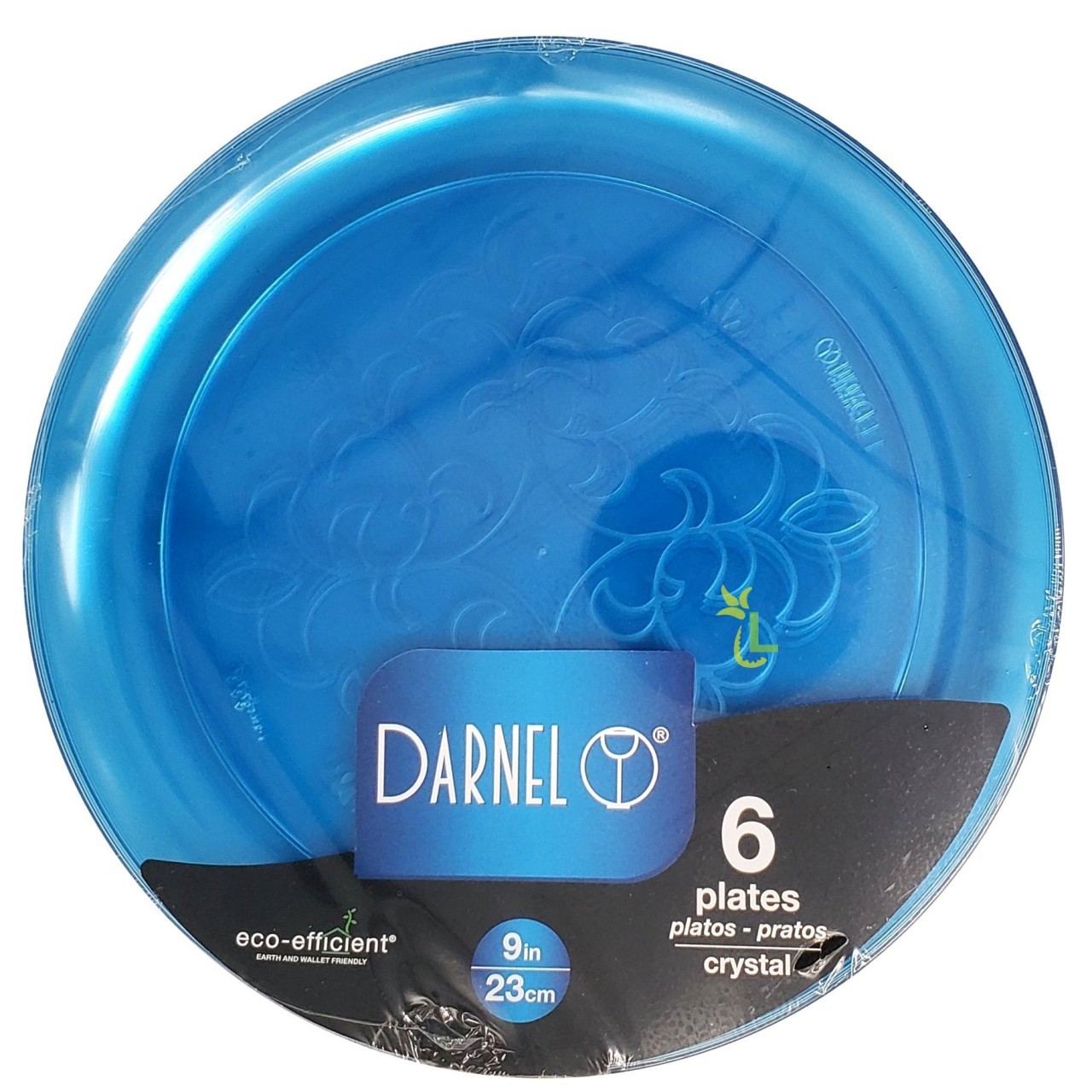 DARNEL PLATES CRYSTAL BLUE 6x9in