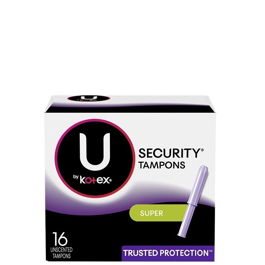 KOTEX TAMPONS SECURITY SUPER 16s