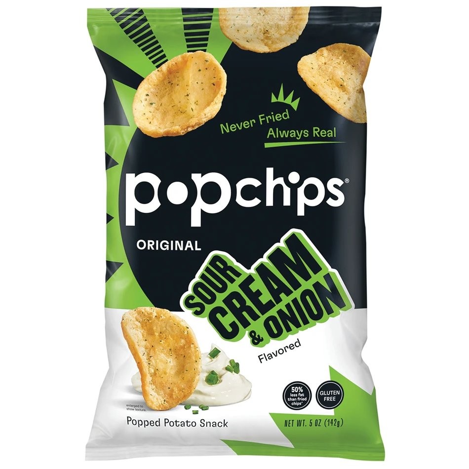 POPCHIPS SOUR CREAM ONION 5oz