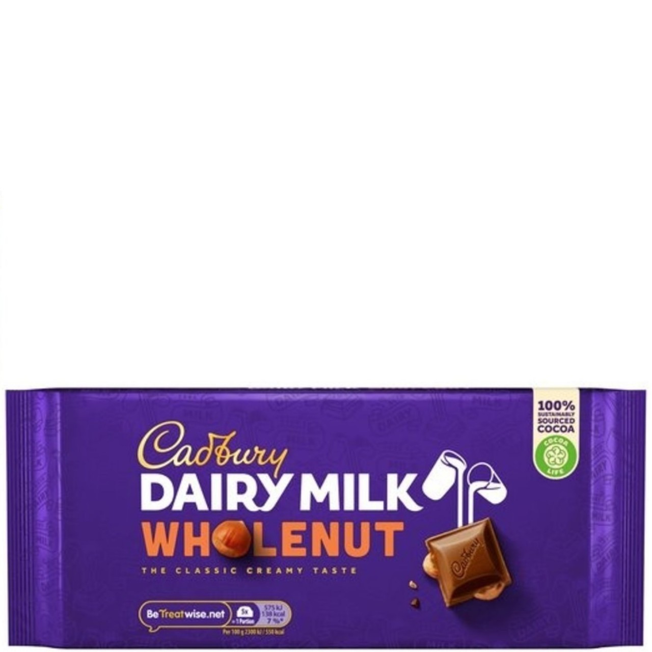 CADBURY CHOC WHOLE NUT 180g