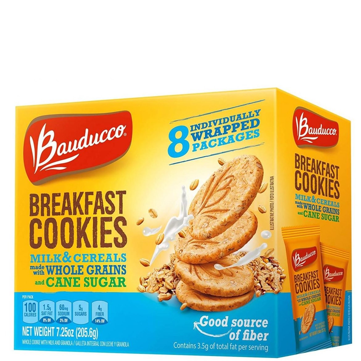 BAUDUCCO COOKIES MILK CEREAL 7.25oz