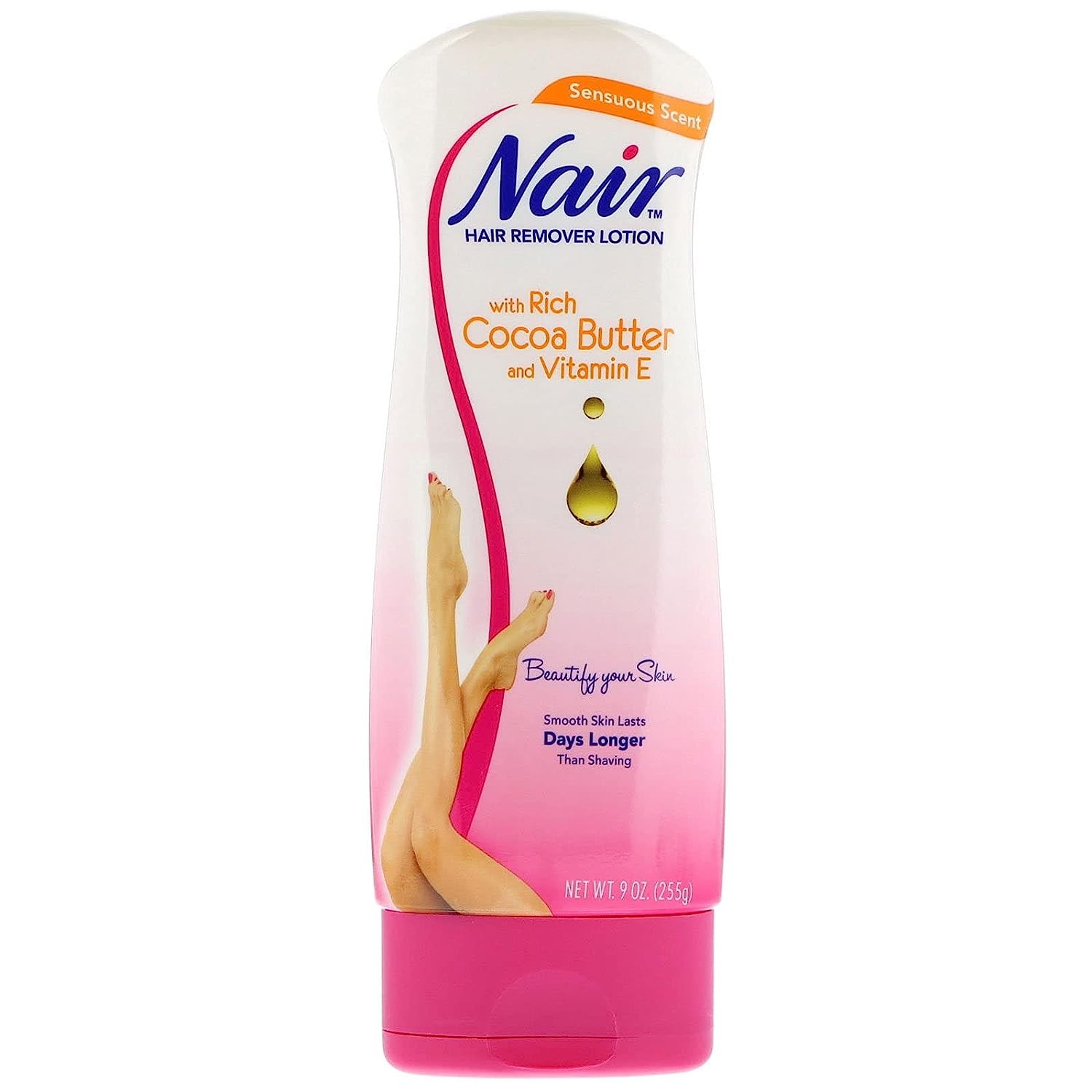 Nair Hair Remover Lotion with Cocoa Butter, 9 oz
