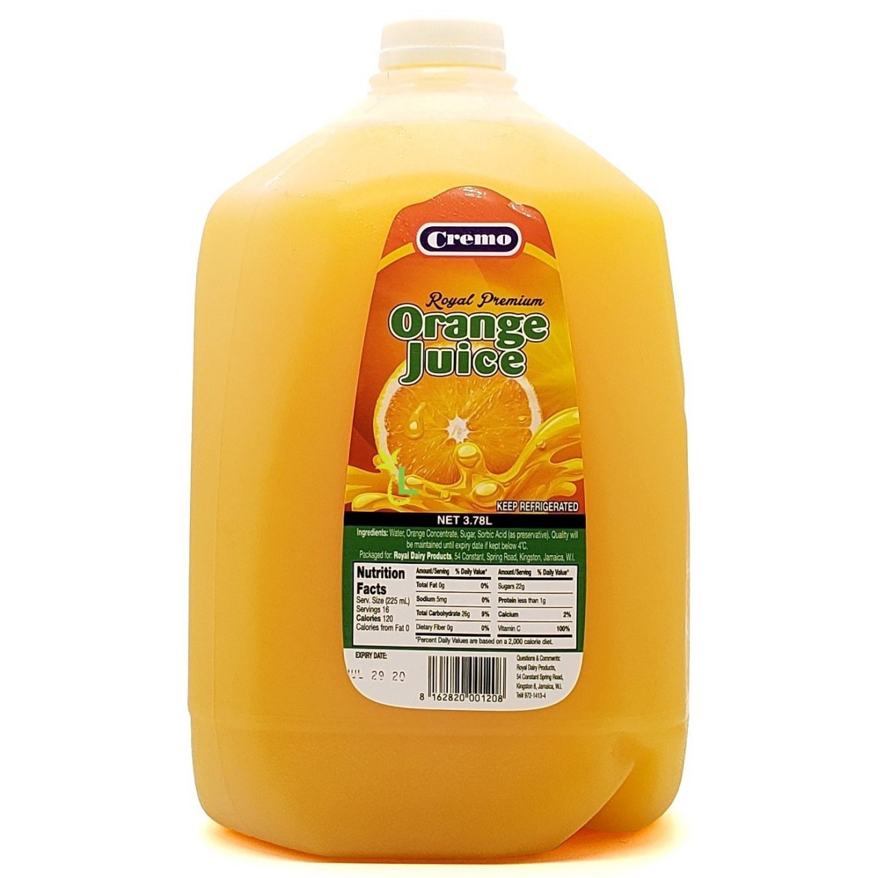 CREMO ROYAL PREM O/JUICE 3.78L