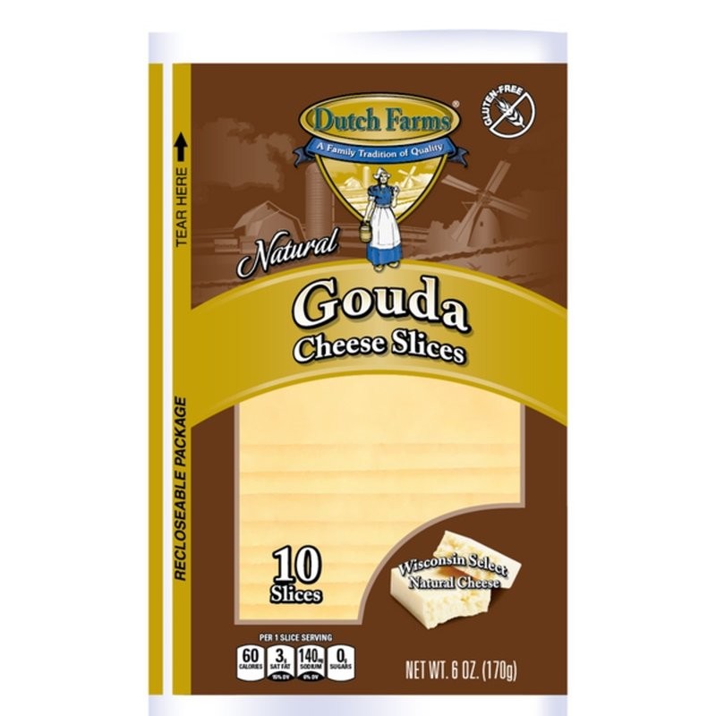 DUTCH FARMS GOUDA SLICE 6oz