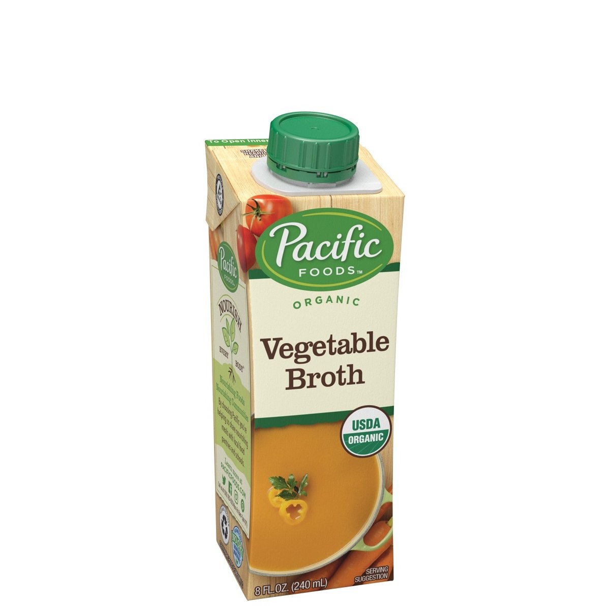 PACIFIC BROTH VEGETABLE 8oz