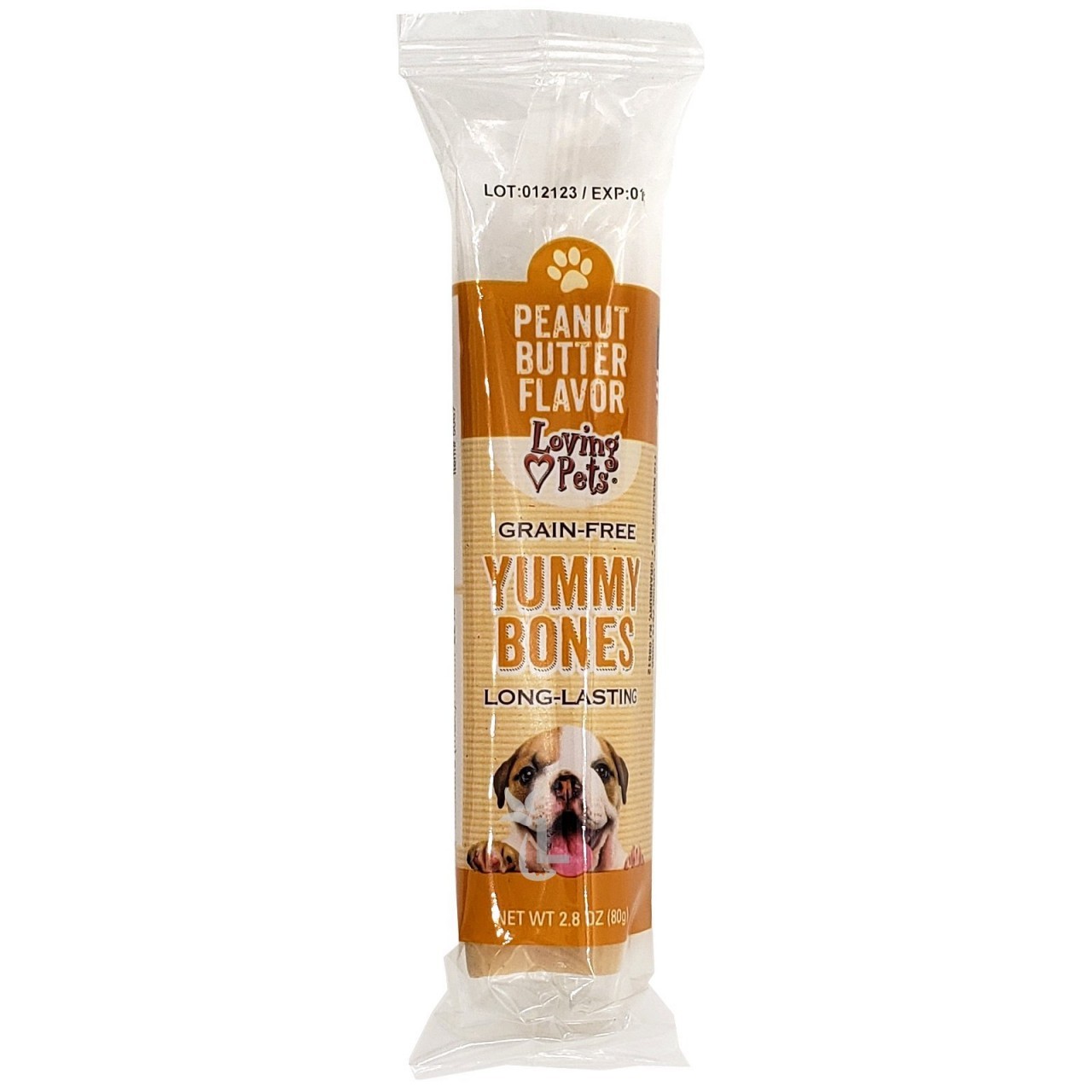 LOVING PETS YUMMY BONES PEANUT BTR 80g