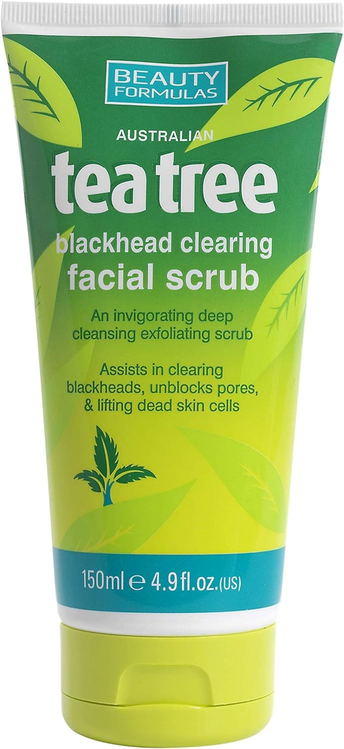 Tea Tree Blackhead Clearing Facial Scrub Deep Cleansing, 150ml