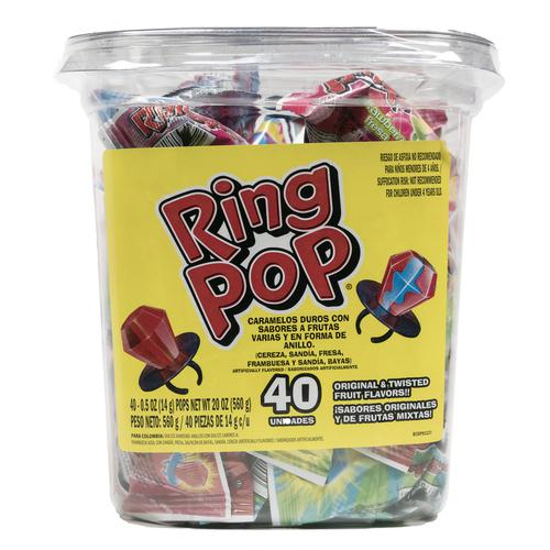 Ring Pop Assorted Lollipops 40 Units
