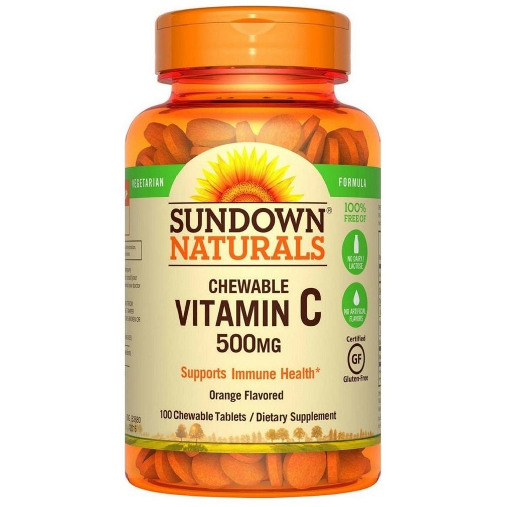 Sundown Vitamin C 500 mg Chewable Tablets