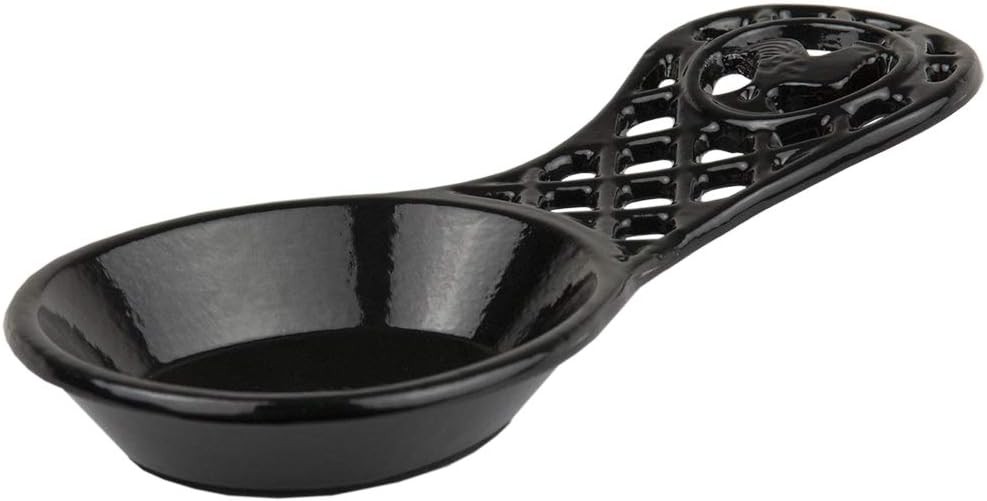 Spoon Rest Cast/Ir Rooster Blk