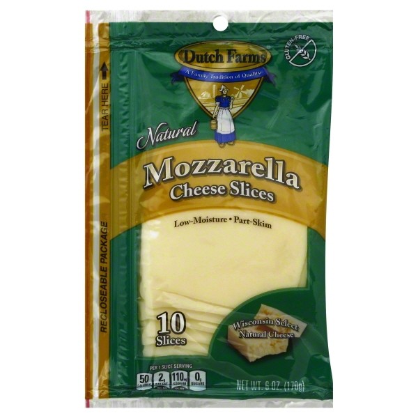 DUTCH FARMS MOZZARELLA SLICE 6oz