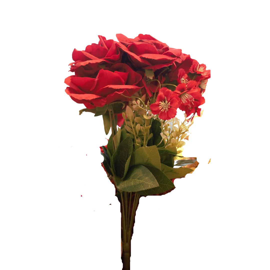 Faux Rose Assorted, 46cm