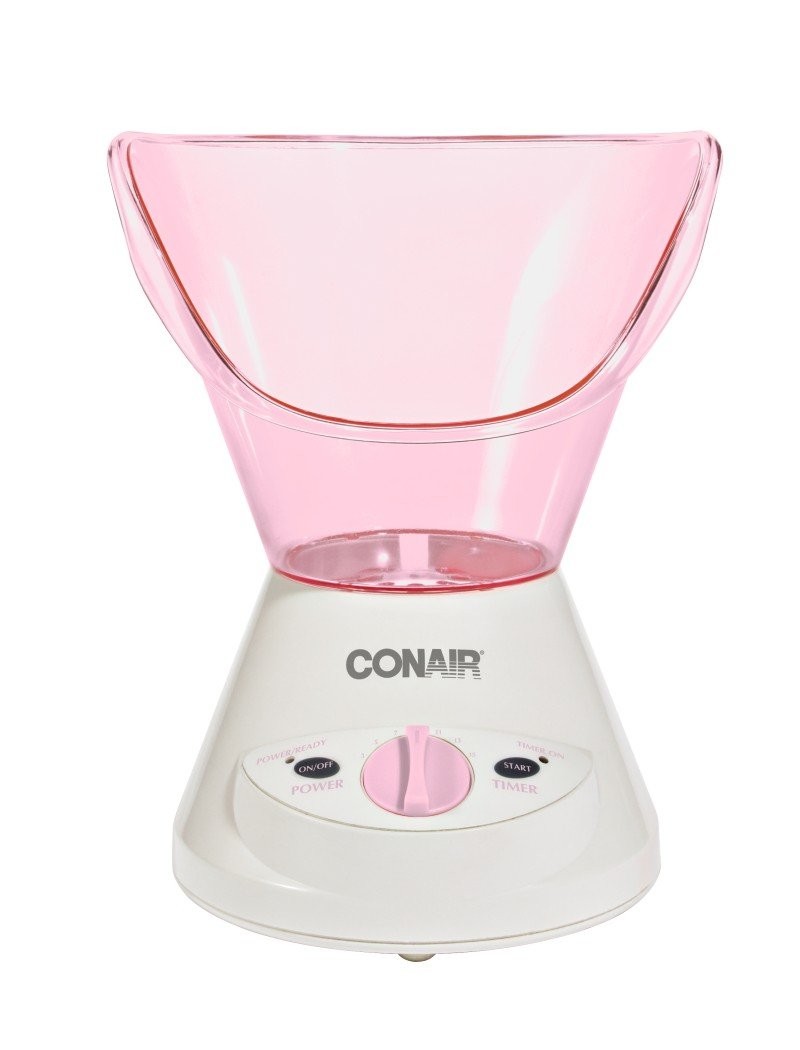 True Glow by Conair Moisturizing Mist Facial Sauna System; Pink / Cream