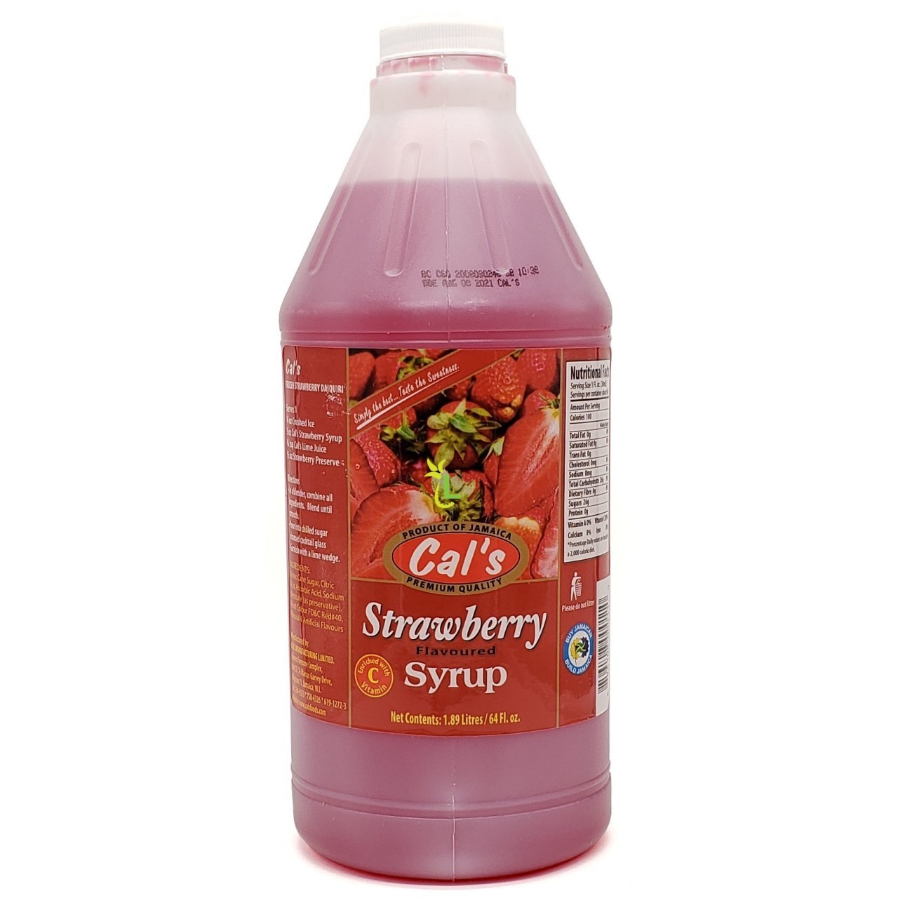 CALS SYRUP STRAWBERRY 1.89L