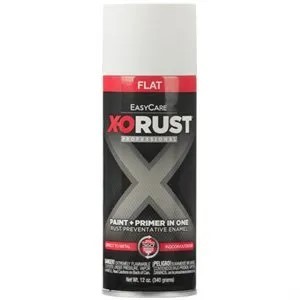 12oz. Flate White X-O Rust Spray Paint and Primer
