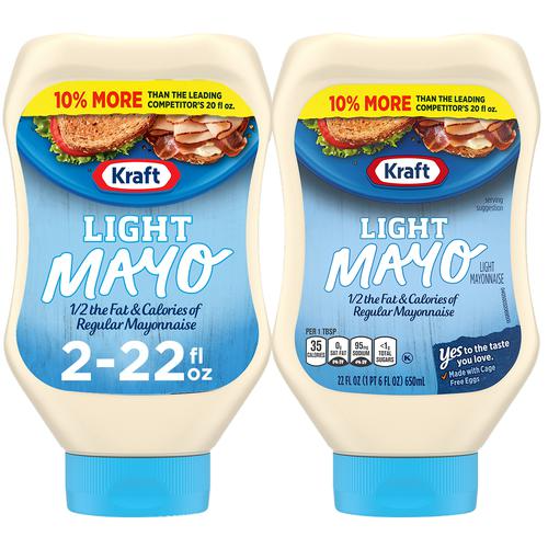 Kraft Light Mayonnaise 2 Units / 22 oz / 624 g