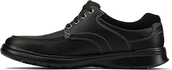 Clarks Men's, Cotrell Edge Oxford : Black Oily Leather