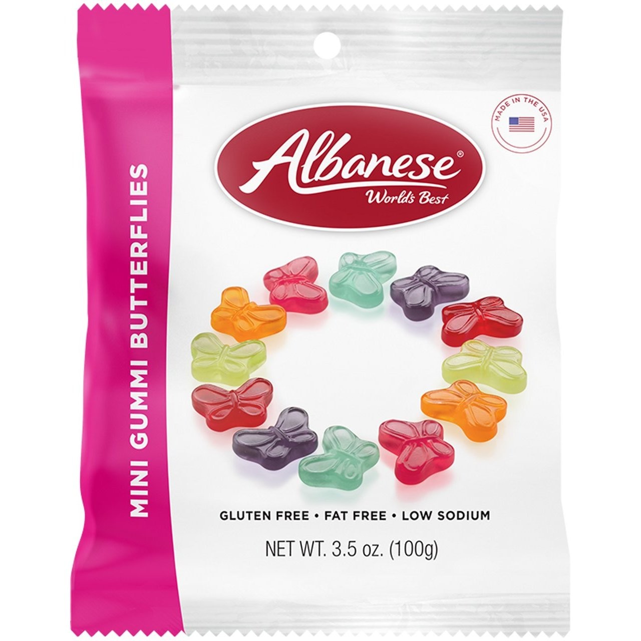 ALBANESE GUMMI BUTTERFLIES MINI 100g