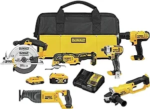 DEWALT 20V MAX Combo Kit, Compact 5-Tool (DCK521D2)