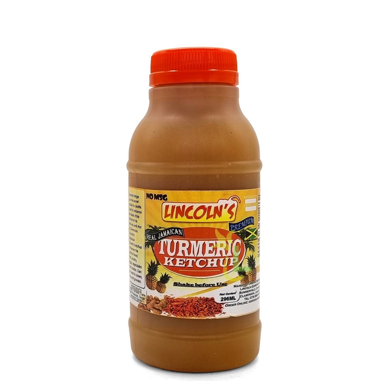 LINCOLNS KETCHUP TURMERIC 296ml