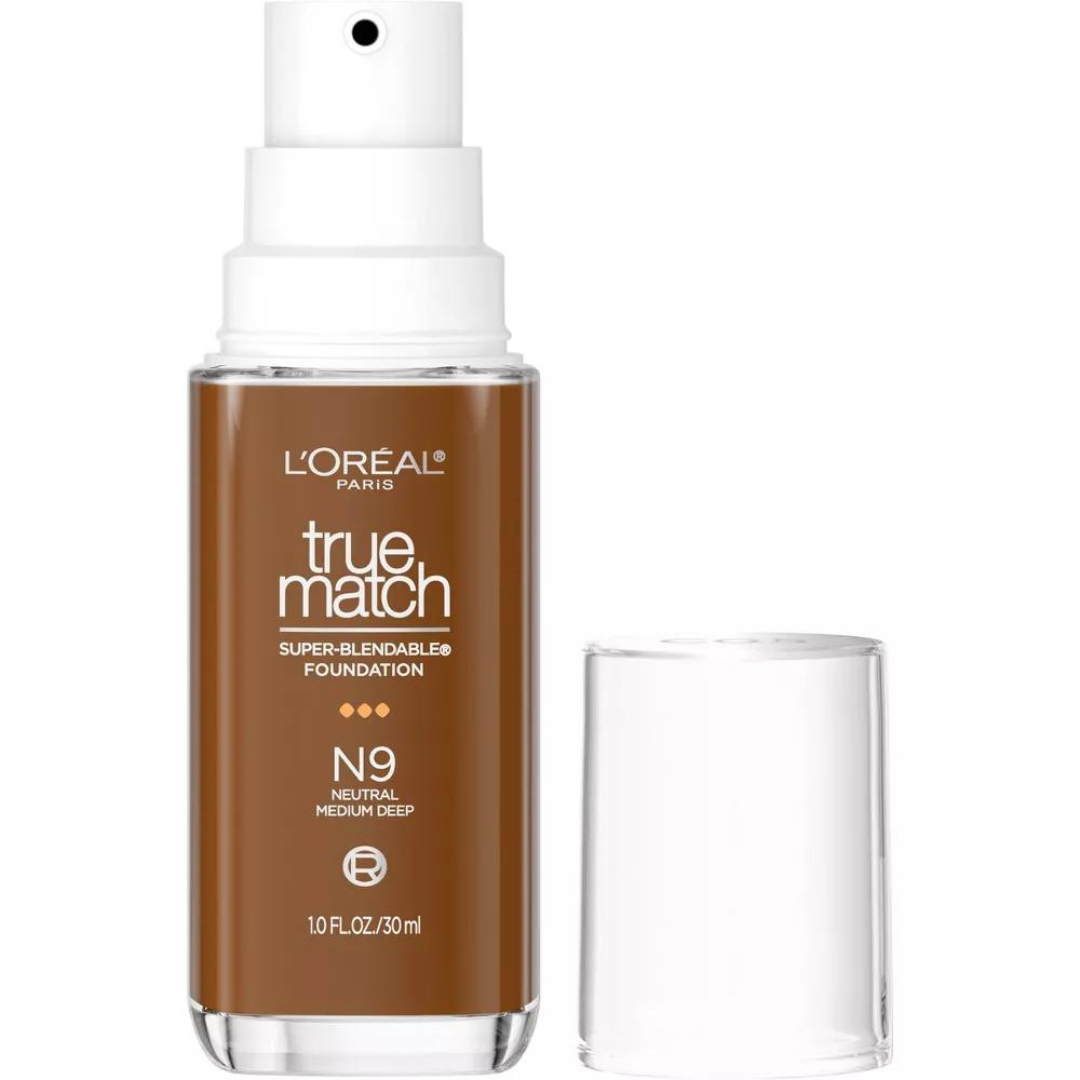 L'oreal True Match Super Blendable Foundation: N9 Neutral Medium Deep, 10oz